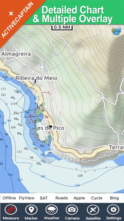 Azores Islands charts GPS map Navigator