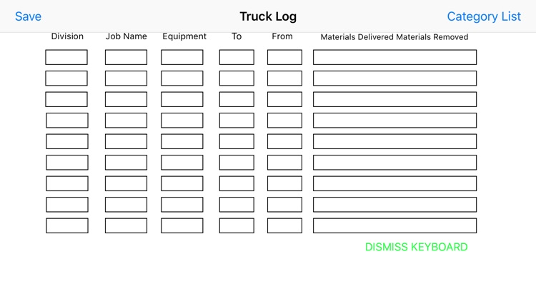 Truck Log - Simple