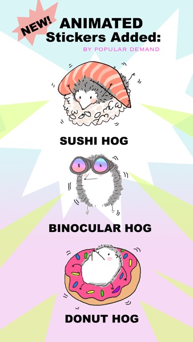 Mr. Hedgehog Animated Stickers
