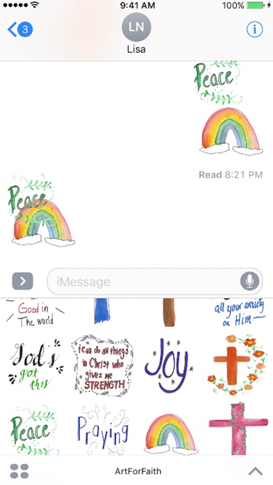 Art For Faith Stickers w/ Crosses and Scripture screenshot 3