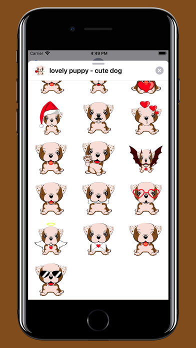 Cute Dog top emoji & stickers screenshot 2