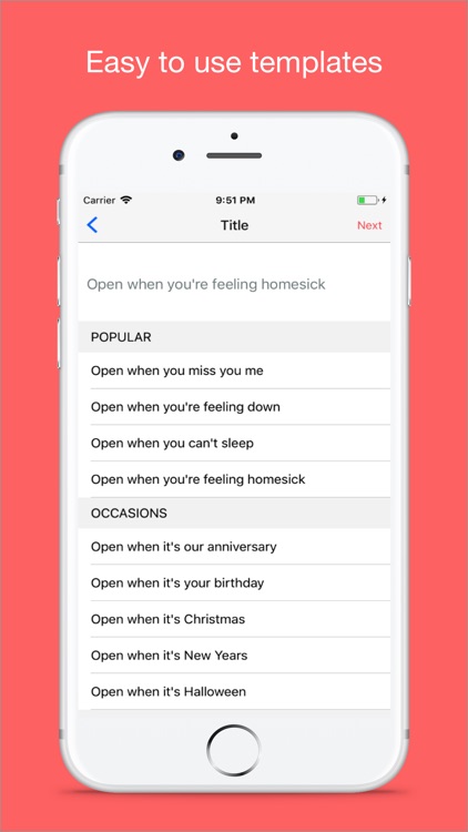 Open When- Personal Letters