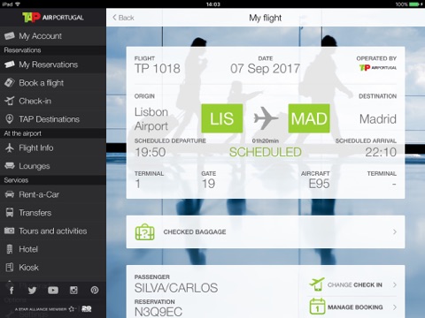 Air Portugal for iPad screenshot 2