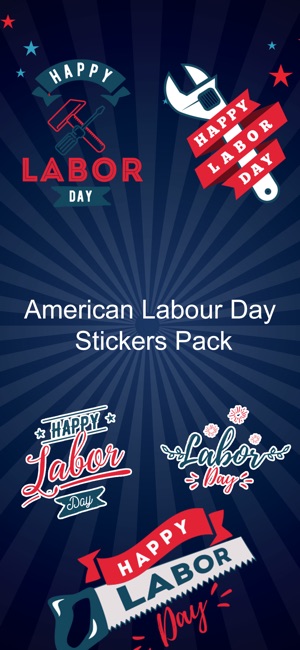 Labor Day Stickers Pack!