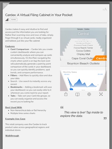Скриншот из SAP Roambi Flow