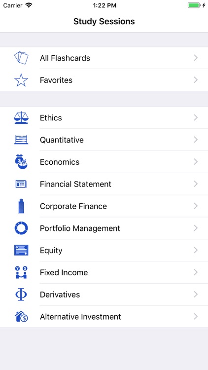 CFA Level 1 Flashcards - 2018 screenshot-0
