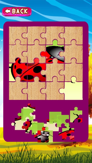Cartoon Learn Lady bug Jigsaw screenshot 3