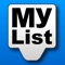 My list is a utility dedicated to the capture of your notes, lists and checklists