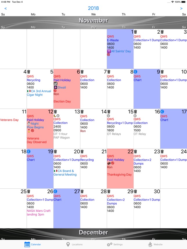 Dsny Chart Calendar
