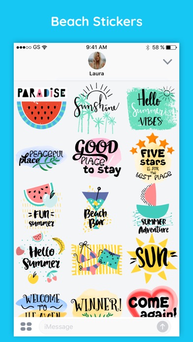 Summer Beach Party Stickers screenshot 3