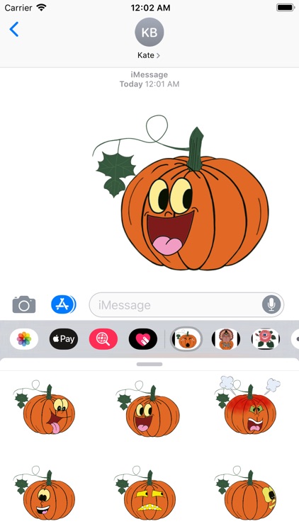 Pumpkin time stickers