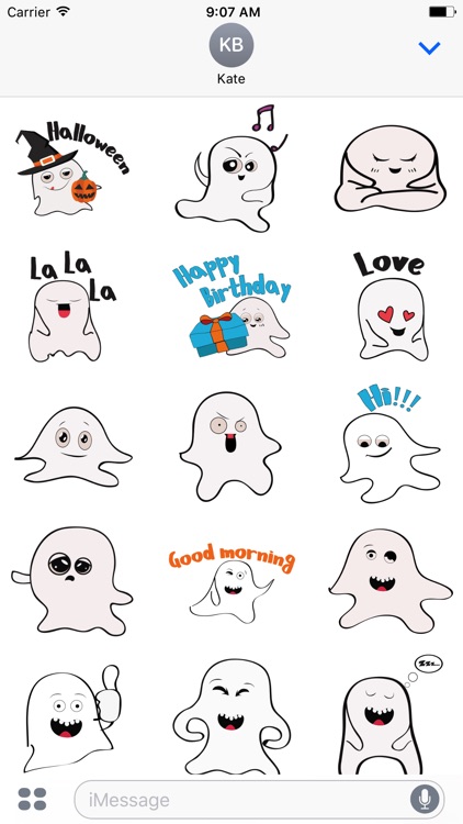 Ghost emoji and sticker