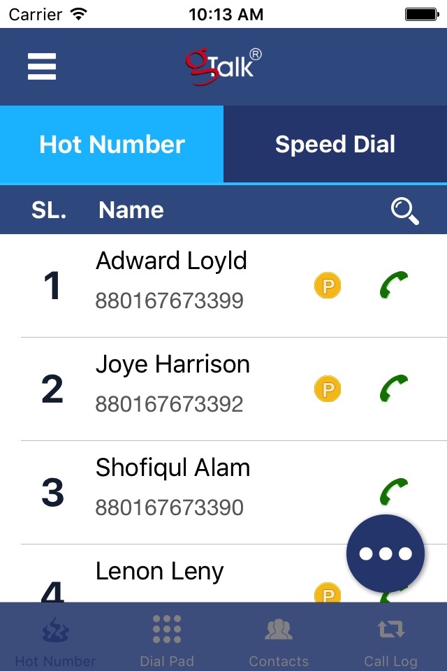 gTalk HotDial screenshot 4