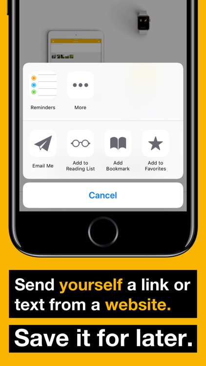 Email Me - Notes in one tap!