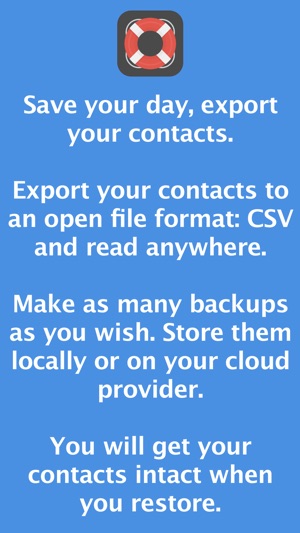 Contacts Saver