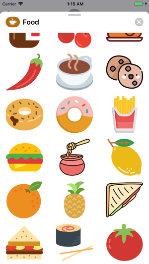 Food Stickers  ملصقات الأكل