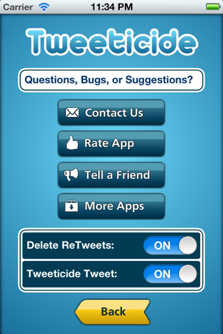 Tweeticide - Delete All Tweets - náhled