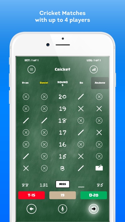 Score Darts Cricket and X01