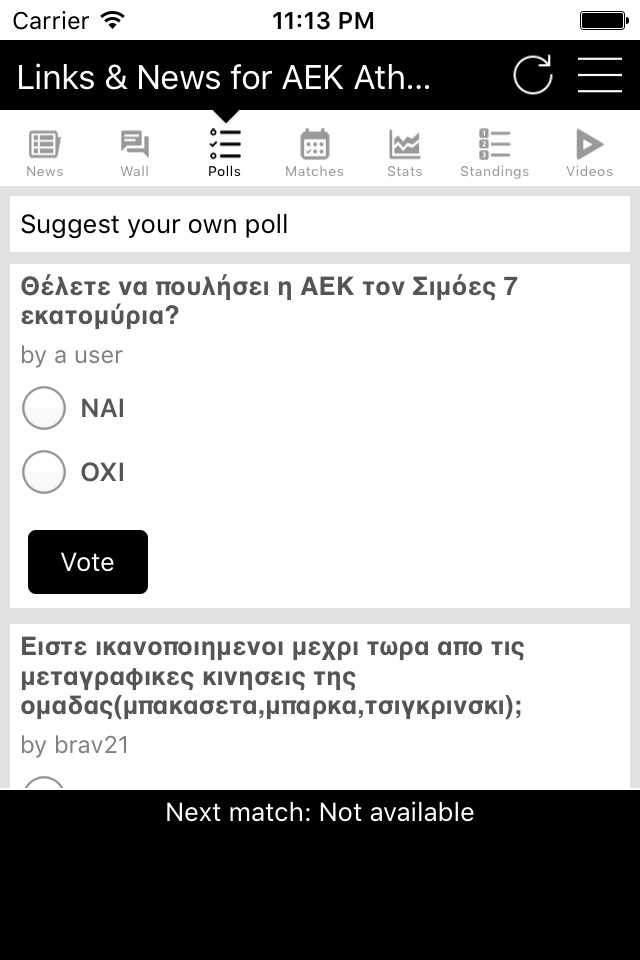 Links & News for AEK Athens screenshot 2