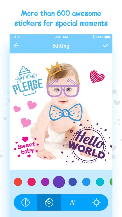 Cuteness baby pics stickers screenshot-0