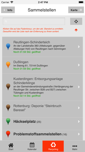 Landkreis Tübingen Abfall-App(圖4)-速報App