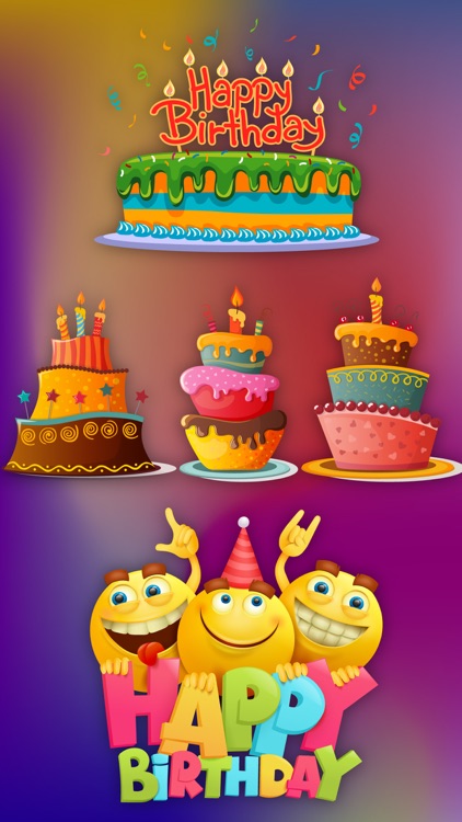 Birthday Cake Wishes Stickers