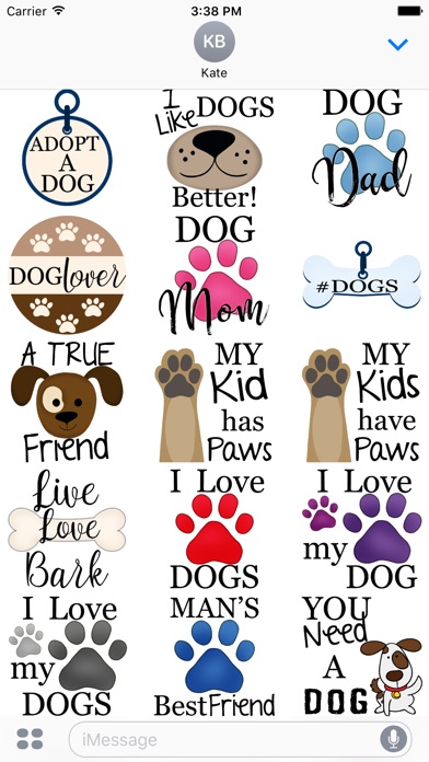 Dog Paws Stickers screenshot 2