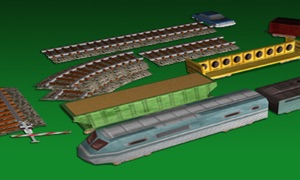 Model Railroad Set