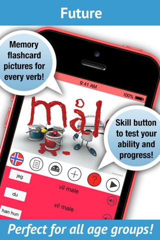 Norwegian Verbs Pro. LearnBots screenshot 3