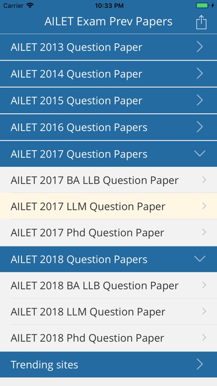 AILET Exam Prev Papers