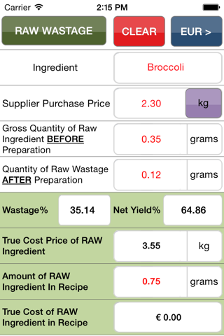 Yield costing (made simple) screenshot 3