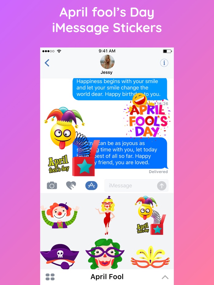 April Fools Day Fun Stickers