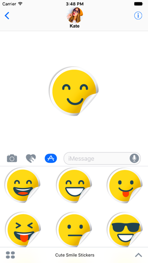 Cute Smile Stickers