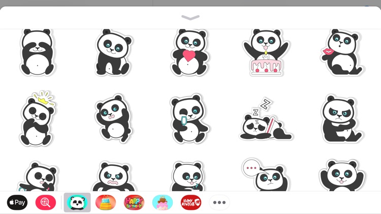 Adorable Panda Emojis Stickers