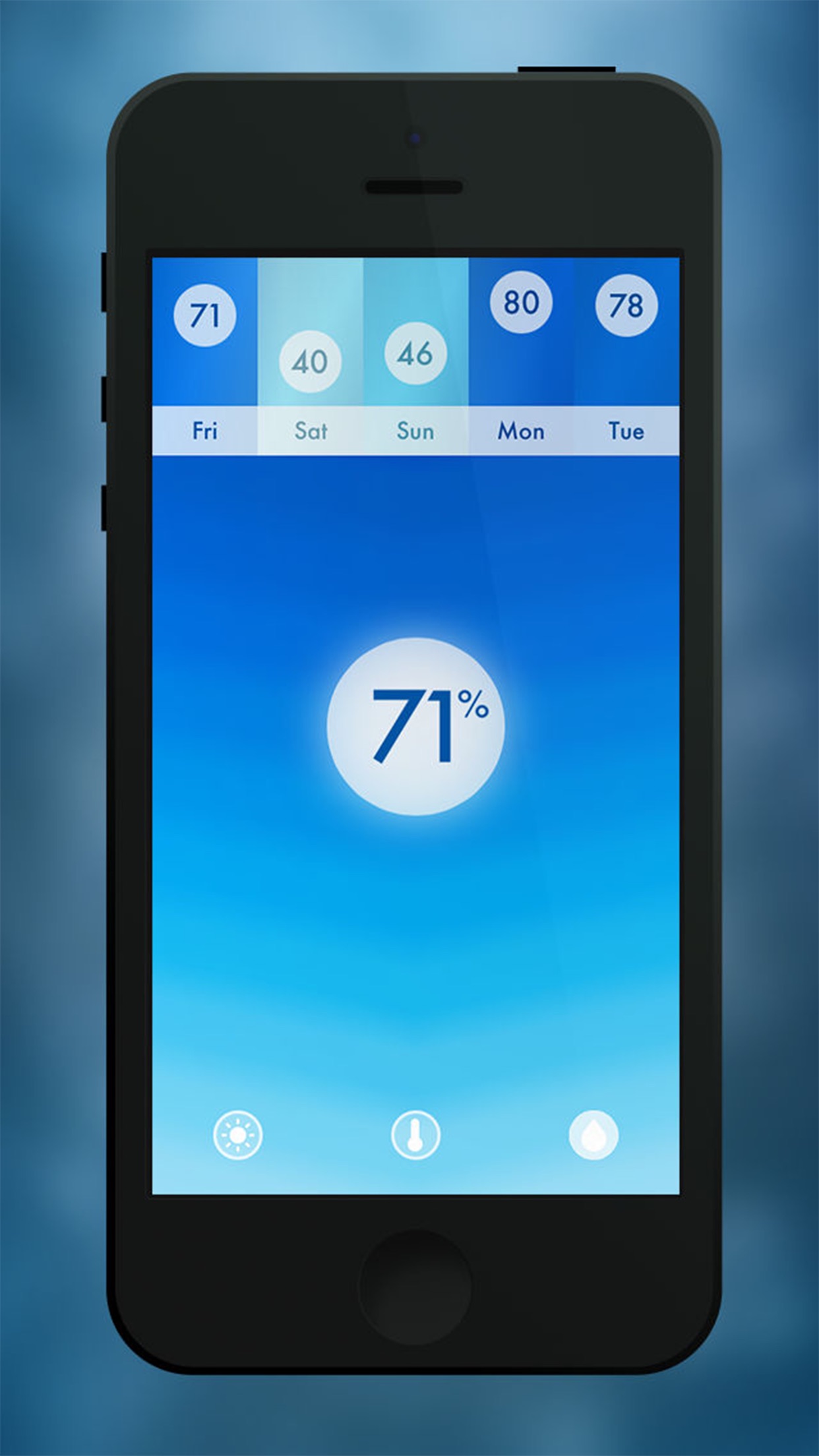 Screenshot do app Haze ~ Weather Forecasts