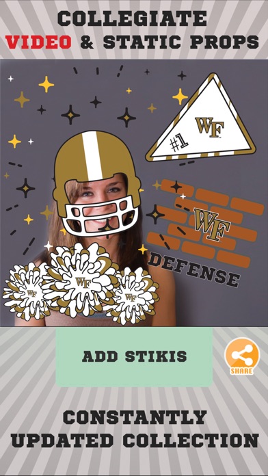 Wake Forest Demon Deacons Animated Selfie Stickers screenshot 2