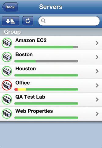 PA Server Monitor for iPhone screenshot 2