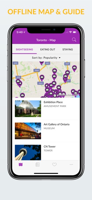 Toronto Offline Map & Guide(圖1)-速報App