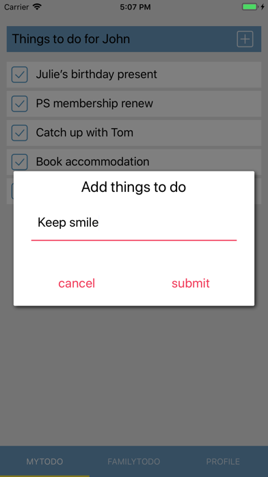 Family Todo screenshot 2