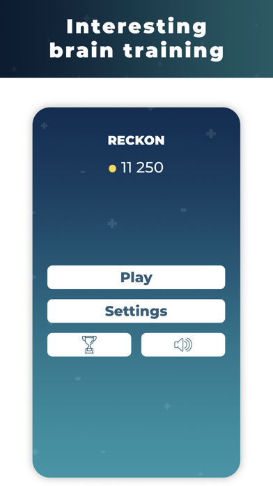 Reckon - brain training Screenshot 1