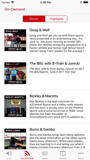 Arizona Sports 98.7 FM(圖2)-速報App