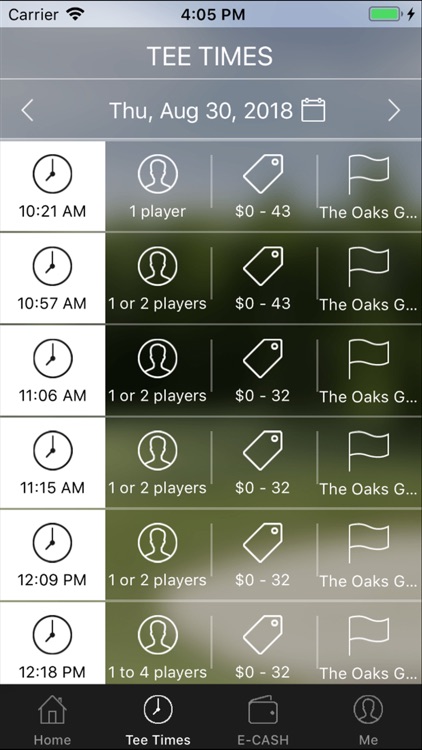 The Oaks Golf Links Tee Times screenshot-3