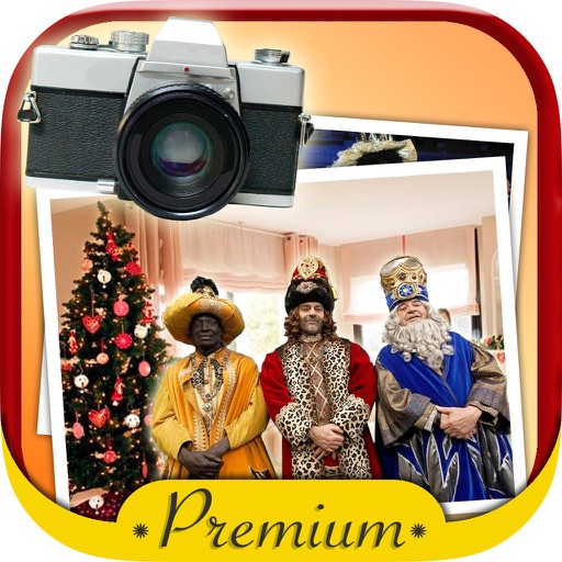 Your photo with the three wise men Premium