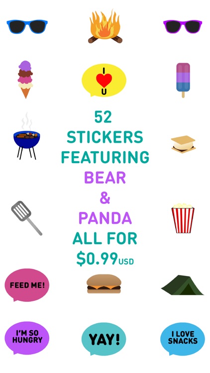 Bear & Panda Stickers