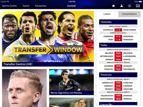 Sky Sports for iPad screenshot 2