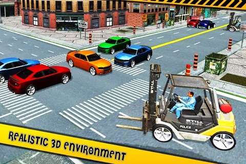 City Traffic Police Forklift Simulator screenshot 4