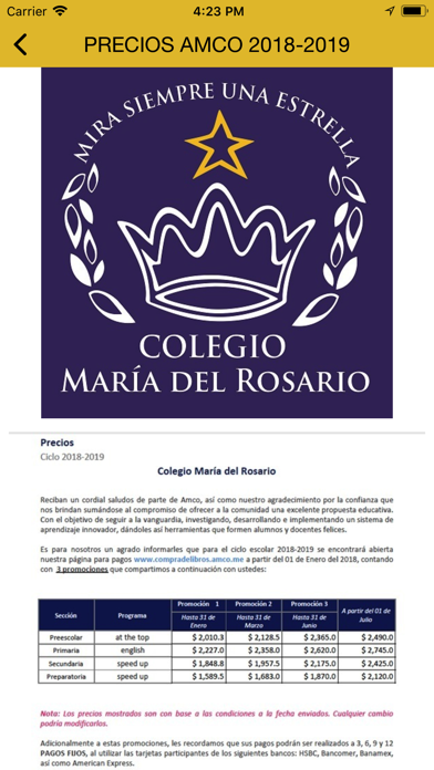 Colegio María del Rosario screenshot 2