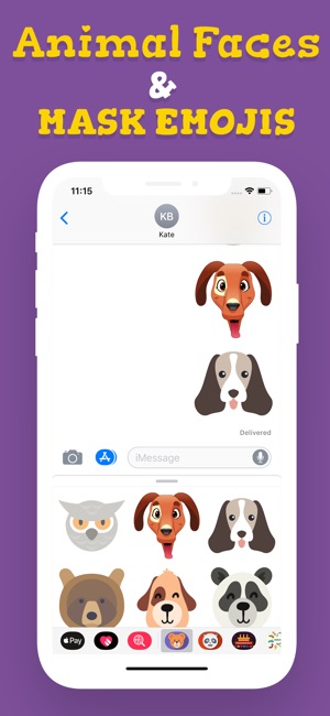 Animal Faces & Masks Emojis(圖4)-速報App