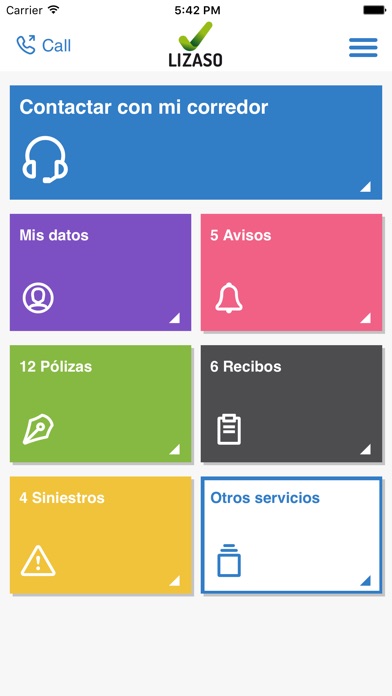 Lizaso Seguros App screenshot 2