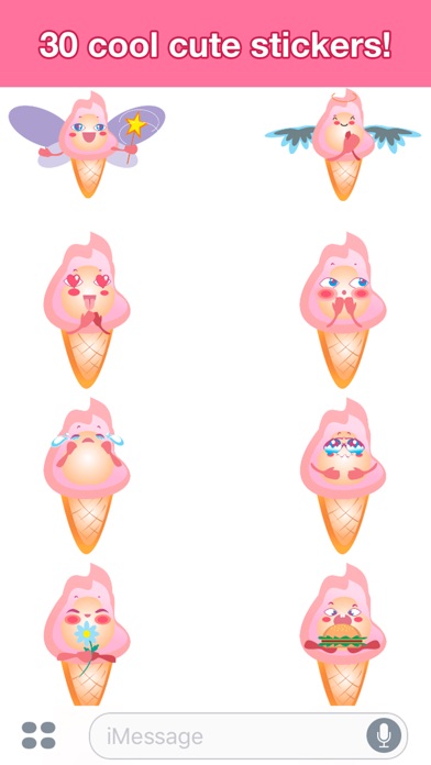 Ice cream - Cute stickers screenshot 3